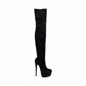 ​Christian Louboutin Gazolina Overknee Plateau Wildleder Stiefel EU 37 US 6,5 - Bild 1 von 11