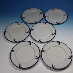 Dansk Flora Bayberry Blue - 6 Luncheon Plates - 9 inches - Picture 1 of 5