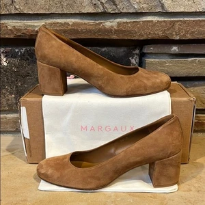 Margaux Pumps karamellbraun Wildleder Blockabsatz - Bild 1 von 10