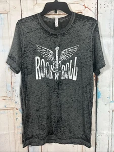 Bella+Canvas Womensl Short Sleeve T-Shirt Size Small Gray Graphic Print - Picture 1 of 7