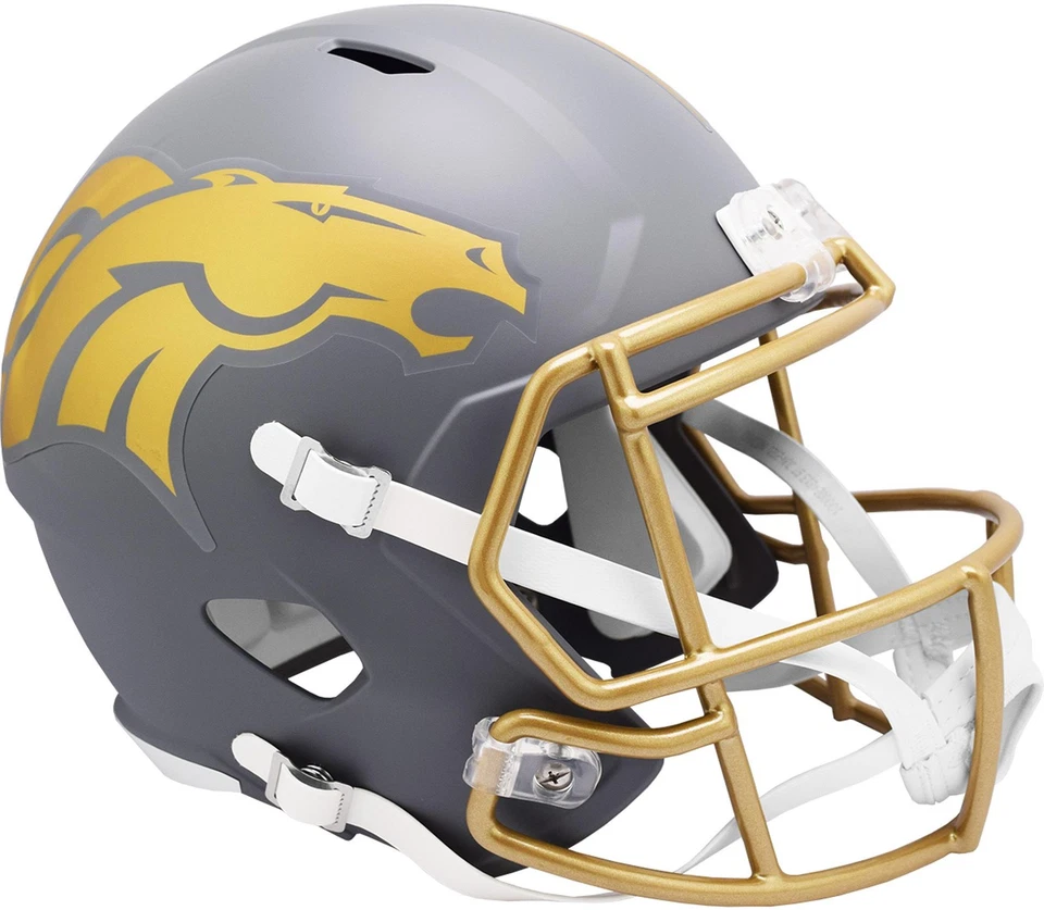 Casco réplica velocidad alternativa pizarra Riddell Denver Broncos 2024 Foto 1 de 1