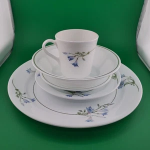 Corelle By Corning Blue Dusk 1 setting Dinner,Bread,Saucer,Cup,Bowl discontinued - Picture 1 of 12