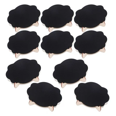  10 Pcs Message Board Small Chalkboard with Stand Wedding Blackboard Oval Mini - Image 1 of 4