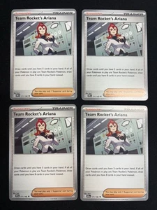 Juego de 4 cartas Pokemon Team Rocket’s Ariana 171/182 Destined Rivals - Imagen 1 de 2