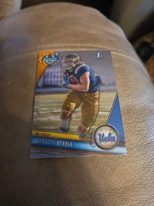 2023 Bowman University 1st Chrome Football Card Carson Steele UCLA Bruins #119 - Bild 1 von 2