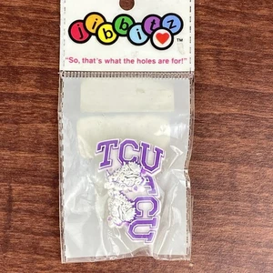 TCU Horned Frogs NCAA Official Crocs Licensed Jibbitz/retired shoe charm - Picture 1 of 2