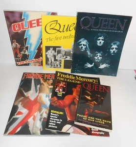 Lot of 6 QUEEN and Freddie Mercury Books 1980s/90s - Picture 1 of 12