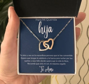 Mama Hija Regalo Para Mi Hija Halsband Para Mujer Regalo Papa e Hija Quinceanera - Bild 1 von 9