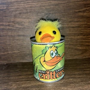 Mini Stuffed Animal Canned Critters Puddles The Duckling. Northern Gifts Can - Picture 1 of 4