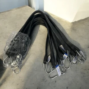Tytan Cinghie TARP in Gomma 21" Nero Resistente con Ganci. Confezione da 10 - Foto 1 di 3
