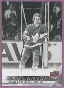 2022 22-23 UPPER-DECK UD CANVAS BLACK & WHITE MAPLE LEAFS WILLIAM NYLANDER #C77 - Foto 1 di 1