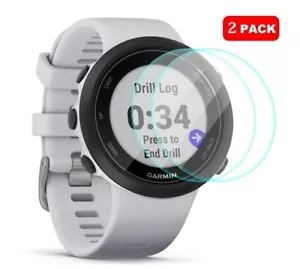 2 cubiertas protectoras de pantalla de vidrio templado para reloj inteligente Garmin Swim 2 - Imagen 1 de 13