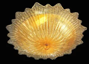 Plafoniera classica in Vetro di Murano originale 2 Luci Fatto a mano in Italia - Imagen 1 de 9