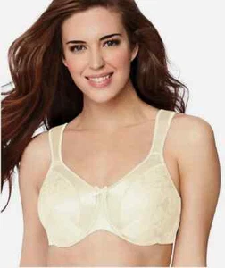 Reggiseno Bali 3562 raso tracciato minimizzatore ferretto 40DDD avorio - Foto 1 di 1