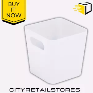 Wham Studio Basket 1.01L Square Ice White Stylish Storage Solution for Home - Picture 1 of 5