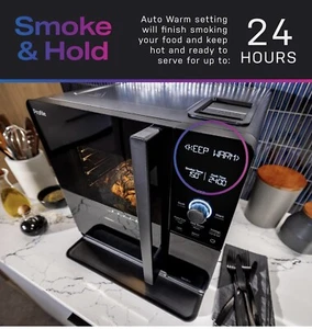 GE Profile Smart WiFi Indoor Pellet Smoker Color Black Active Smoke Filtration - Picture 1 of 14