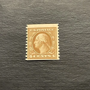 US Stamps Scott #495 4 CENT WASHINGTON 1916-1922-MNH Gum Skip - Picture 1 of 2