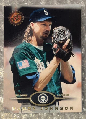 1995 Topps Stadium Club #340 Randy Johnson LEAGUE LEADER - Image 1 of 2