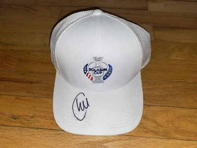 TEAM EUROPE CHARLEY HULL 2024 SOLHEIM CUP GOLF OFFICIAL LOGO HAT COA - Image 1 of 3