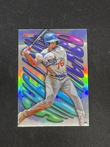 2023 Bowman's Best JOENDRY VARGAS Shellacked Refractor SP Los Angeles Dodgers - Picture 1 of 2
