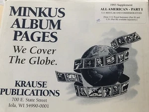 Minkus All American 1993 Supplement Part 1 US Stamps - Picture 1 of 1