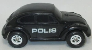 Galanite Sweden VW 1303S Beetle POLIS Police Car Molded Body 1970s Vintage - Picture 1 of 7