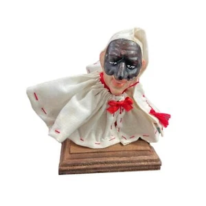 Statua Artigianale ACAMPORA TESTA14 con Busto Pulcinella Napoli - Foto 1 di 2
