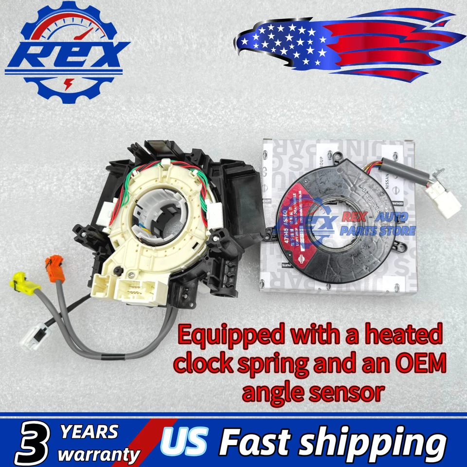 Mola de relógio com sensor de ângulo para Nissan Maxima Pathfinder Infiniti com aquecido - Imagem 1 de 4