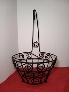 Fruit WIRE BASKET Rack Storage Vegetable Stand Holder w/ Banana Hook Kitchen - Picture 1 of 24