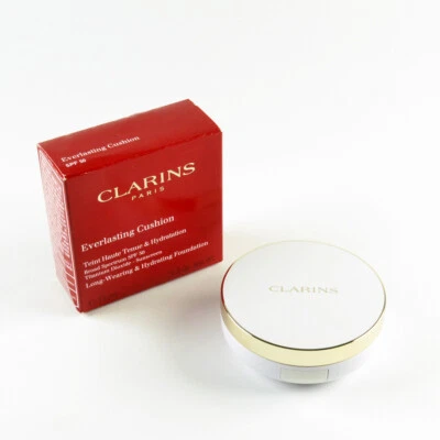 Base hidratante e de larga duración Clarins Everlasting Cushion SPF50 #107 beige Foto 1 de 2
