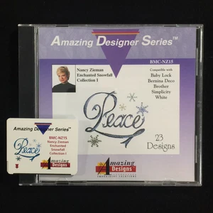 Enchanted Snowfall Embroidery Designs Card for Deco Brother Baby Lock Simplicity - Picture 1 of 9