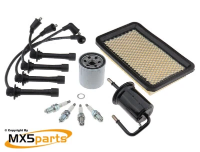 MX5 Service Kit Oil Air Fuel Filters Plugs & Leads Mazda MX-5 Mk2 NB 1998>2005 - Image 1 of 4