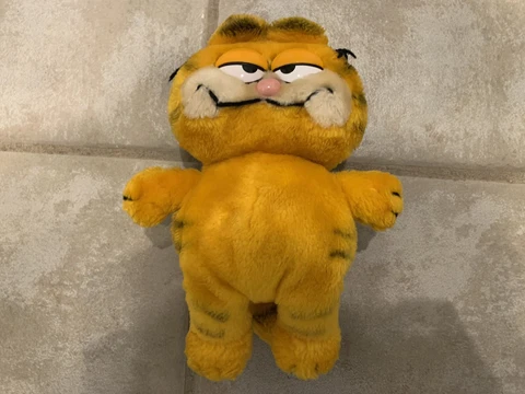 Vintage 80’s Garfield 10” Stuffed Bean Bag toy 1978-1981 Plush Dakin Fun Farm Cover