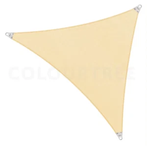Colourtree 28 Fuß x 28 Fuß Dreieck Sonnenschutz Segel Bildschirm Baldachin TAWT28-3 Beige - Bild 1 von 5