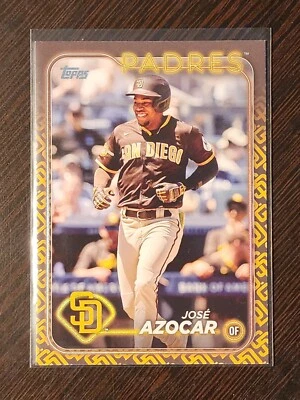 2024 Topps Series 2 Jose Azocar # 423 Padres Team Color Border Variation - Image 1 of 2