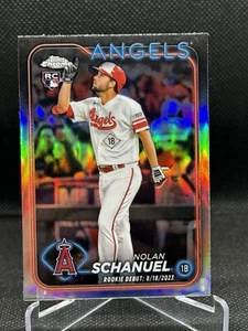 2024 Topps Chrome Update Refractor #USC68 Nolan Schanuel RC Debut Angels - Picture 1 of 1
