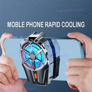 USB Charging Mobile Phone Cooler Radiator Cooling Fan For Phone Gaming Video - Picture 1 of 17
