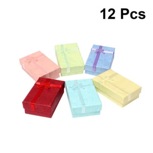 Caja de regalo pequeña caja de regalo de 12 piezas cajas de papel para envolver joyas organizadores de embalaje - Imagen 1 de 12
