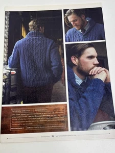 Donegal Mens Sweater Knitting Pattern Chest 40-62" Magazine Pages - Picture 1 of 4
