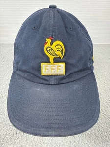 France Football Soccer Team Cap Adidas Blue & Gold Adjustable Hat “Triple F’s” - Picture 1 of 13