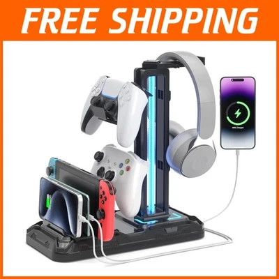 Soporte Controlador Giratorio con Estación de Carga Foto 1 de 4