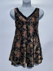 Jones New York Multicolor Satin V-Ausschnitt Schlafkleid Nachthemd ausgestellt XL - Bild 1 von 11