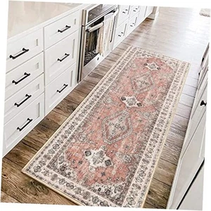Boho Runner Rug Washable 2x6 Long Rug Runner for Bedroom Bedside Non Slip - Picture 1 of 7