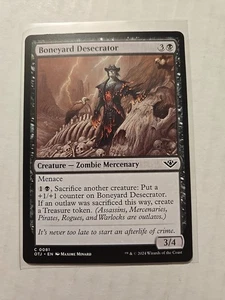 Boneyard Desecrator - Outlaws Of Thunder Junction - LP - Common - Creature - MTG - Picture 1 of 1