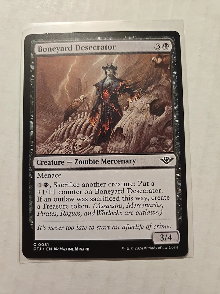 Boneyard Desecrator - Outlaws Of Thunder Junction - LP - Common - Creature - MTG - Image 1 of 1