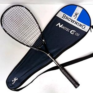 đ„ Browning Nanotec CTi 130 SquashschlĂ€ger Carbon Graphit Titan AVS mit Abdeckung - Bild 1 von 21