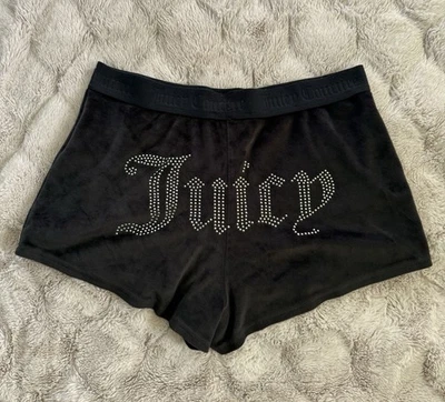Vintage Juicy Couture Velour Shorts Y2K 2000’s Size M Style 1751-47 RN 90410 - Image 1 of 4