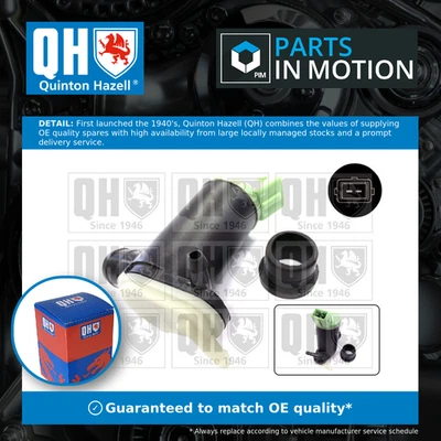 Washer Pump fits PEUGEOT 106 Mk1, Mk2 91 to 98 QH 643460 Top Quality Guaranteed - Image 1 of 4