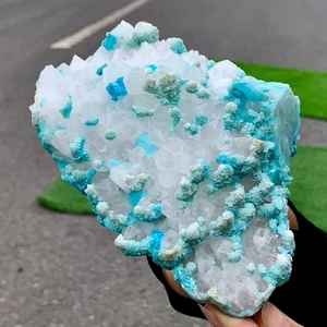 1.63LBNatural BlueChrysocolla with clear quartz Crystal Mineral Specimen Healing - Picture 1 of 19