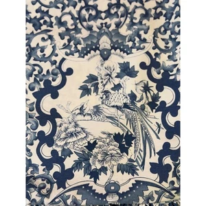 Ralph Lauren King set piumone e ruffle sham blu tamarindo porcellana uccellino - Foto 1 di 9